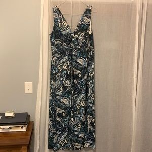 Chaps sleeveless long dress size 22